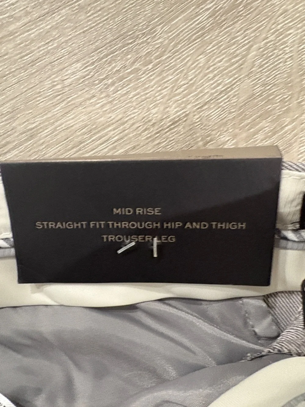 Banana Republic Logan Mid Rise Straight Leg Trouser Pants - Picture 4 of 7